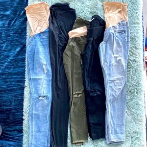 Size Small Maternity Pants/ Jeans/ Leggings - lot of 5! 🤰 👖